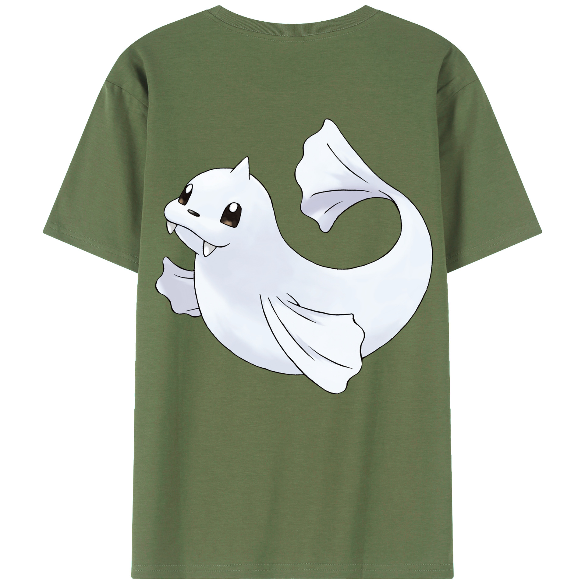 （画像用） ポケットモンスター Pokémon 綿100％ メンズ半袖Tシャツ（バックプリント） 通気性
